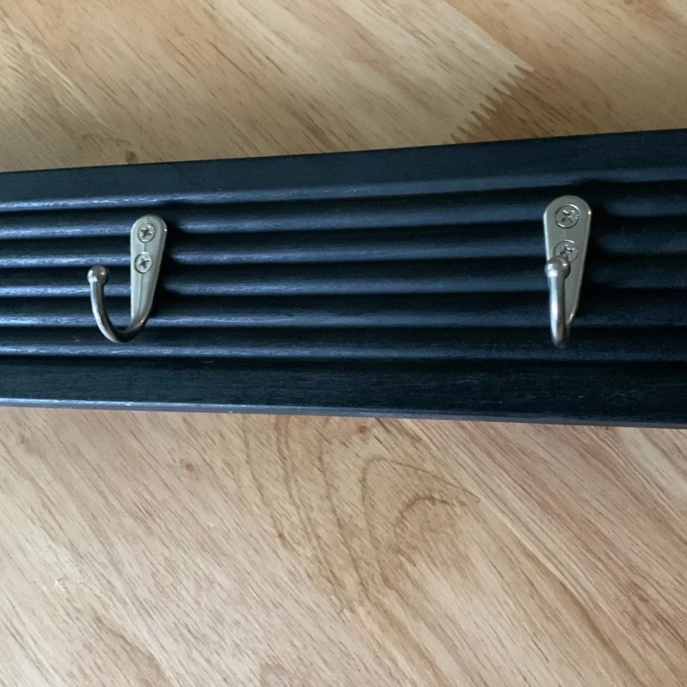 Hand Crafted- Black and silver hookboard